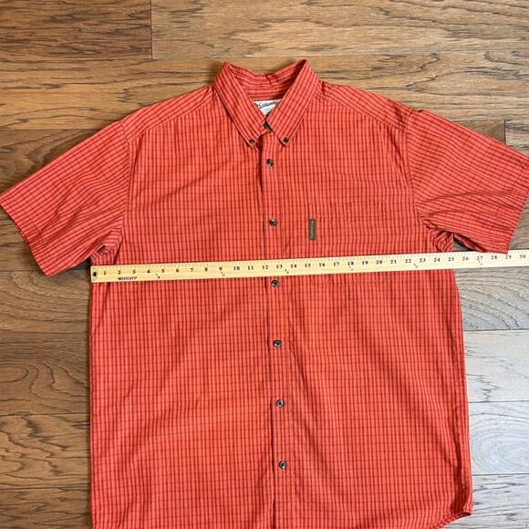 Columbia Mens Button Down Shirt Short Sleeve Plaid Outdoor Casual - Picture 3 of 7